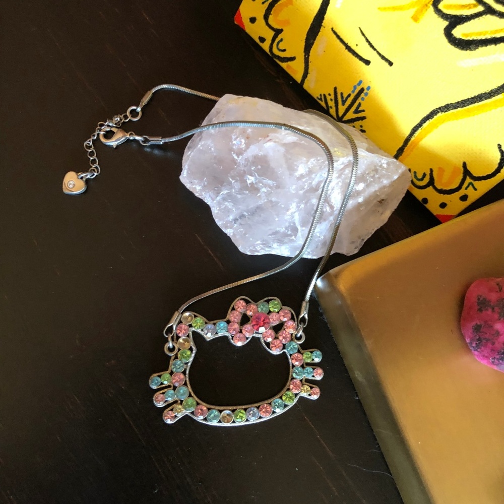 Hello Kitty Rhinestone Necklace - Picture 3 of 4